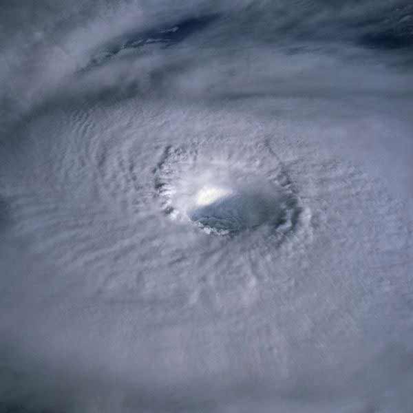 Eye of Typhoon Odessa